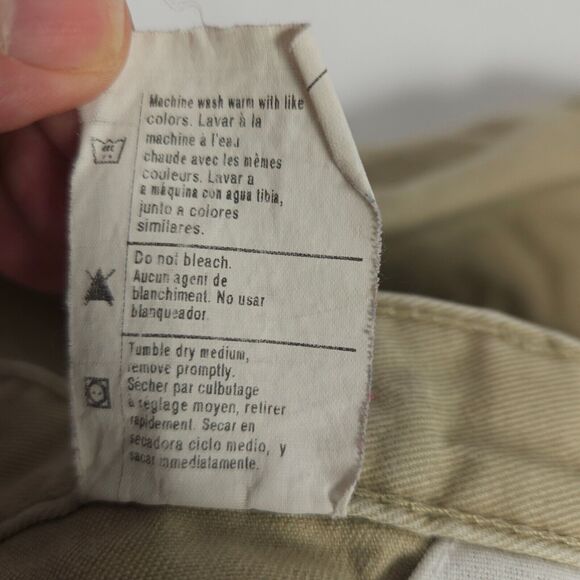 Carhartt Men's Beige Pleated Work Khaki Chino Shorts Dungarees Size 40 B133 - Picture 5 of 8